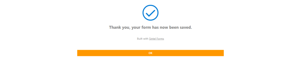 Before showing custom confirmation screen